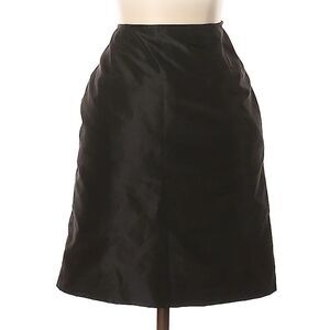 Rickie Freeman Teri Jon Silk Black Skirt sz 12